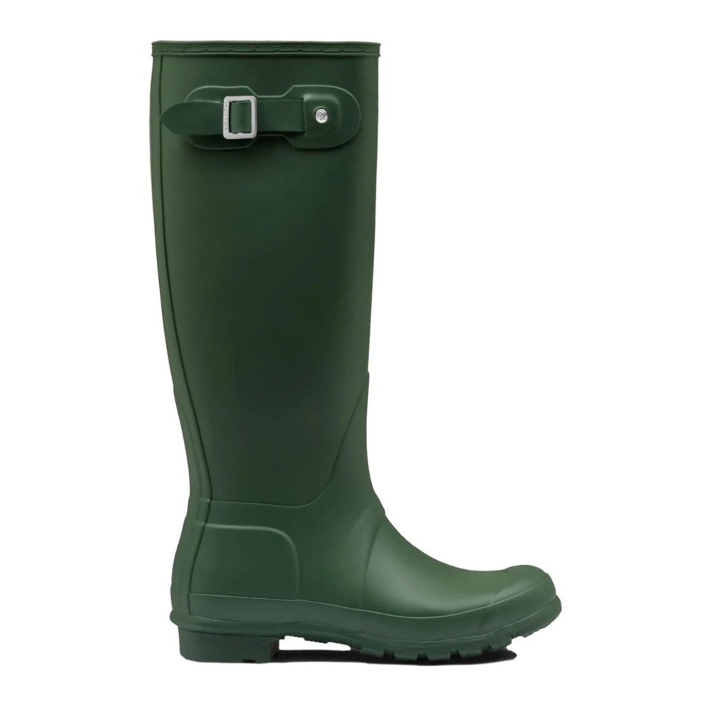 Hunter Women’s Original Tall Rain Boots with Removable Faux Fur Print Boot Socks - Picture 1 of 7